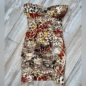 Forever 21 Bodycon Animal Print Clubbing Booty Dress, Size M